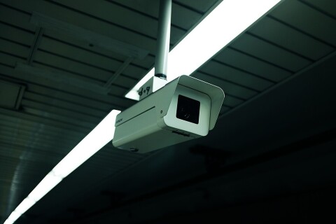 1024px Ceiling surveillance camera (Unsplash)